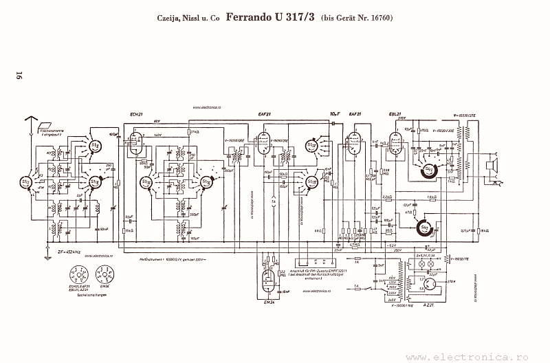 Czeija, Nissl u. Co. Ferrando U317/3 (bis Gerat Nr. 16760)